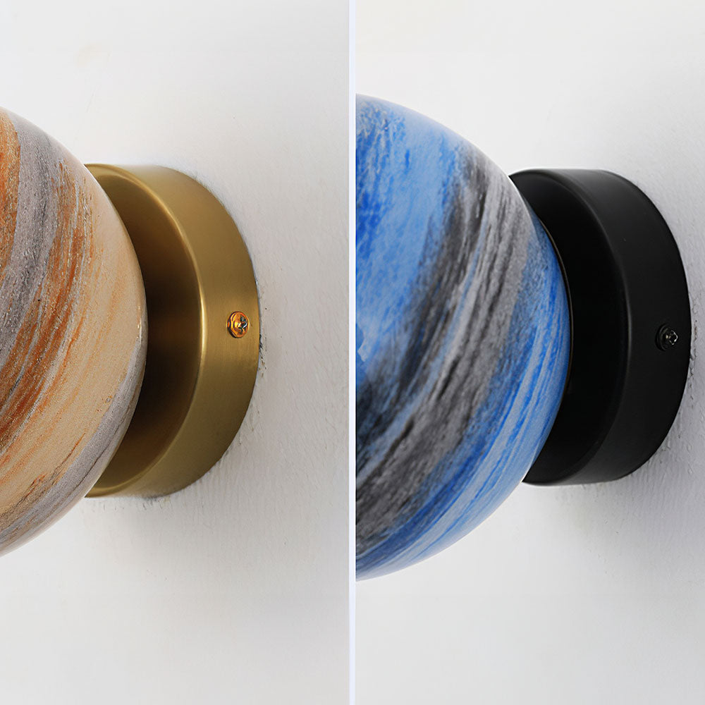 Planet Glass Moderne Plafondlamp Voor Slaapkamer Met Glazen Bol Elegante Design