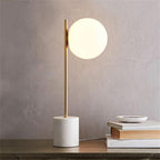 MarbleLume – Moderne LED Tafellamp met Marmeren Basis