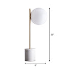 MarbleLume – Moderne LED Tafellamp met Marmeren Basis