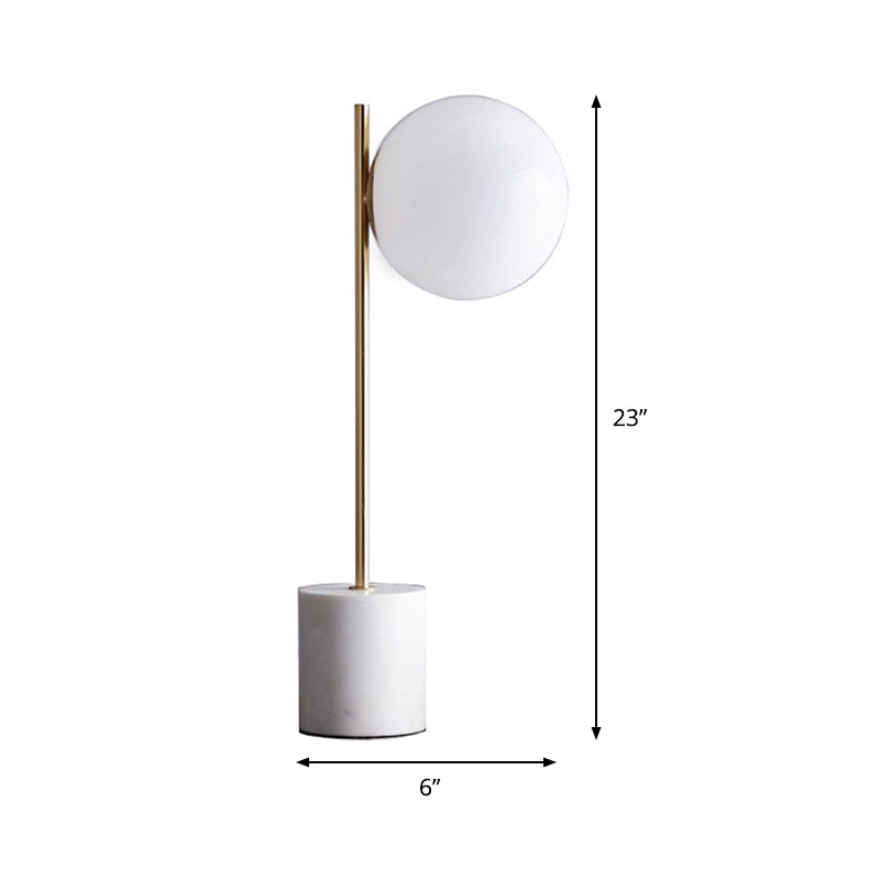 MarbleLume – Moderne LED Tafellamp met Marmeren Basis