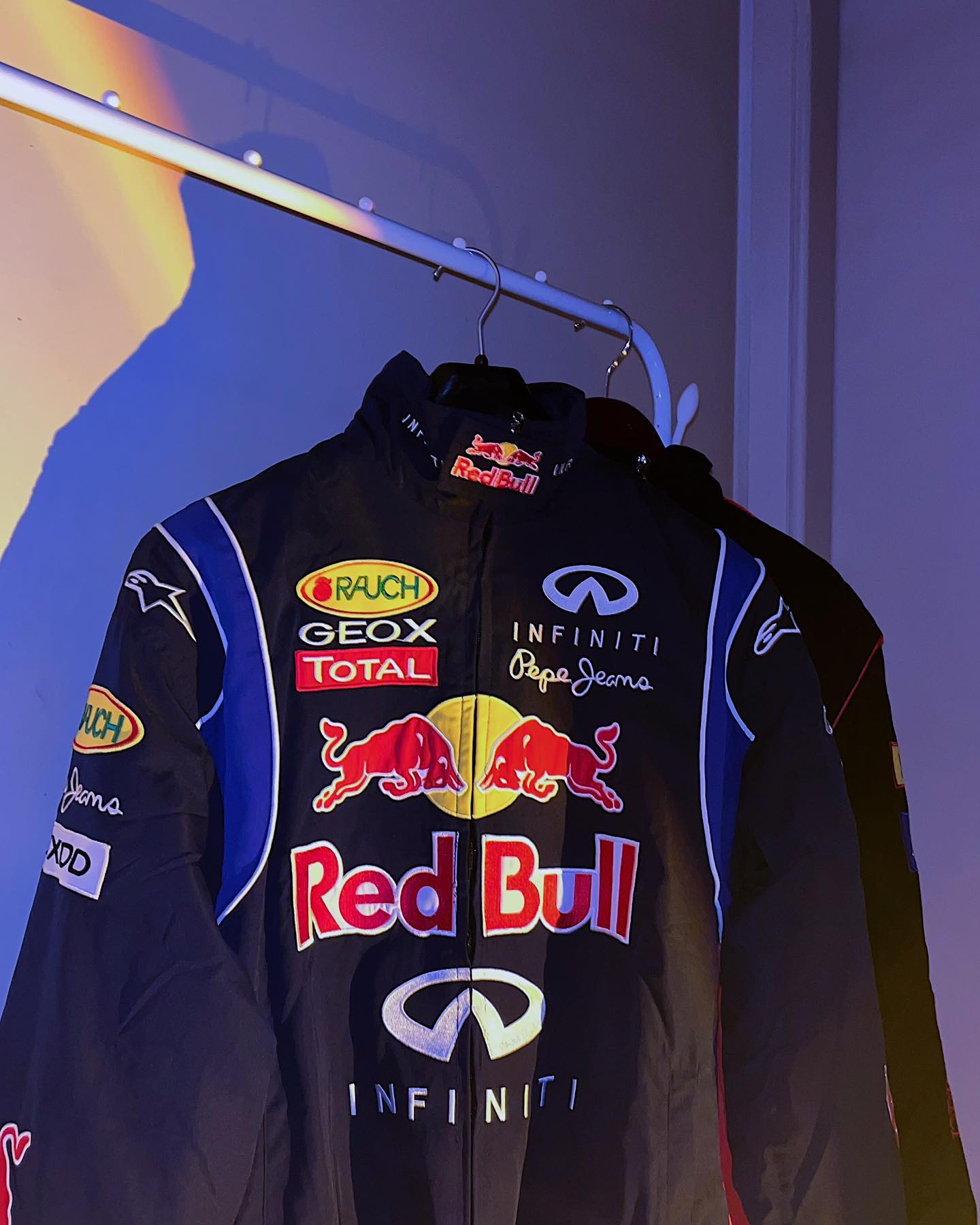 Uniseks RedBull Vintage F1 Racerjack Oversized Sportmode Jas met Streetwear Stijl voor Formule 1 Fans