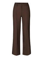 Dames Hoge Taille Wijde Pantalon Met Tailored Fit Volledige Lengte Elegante En Veelzijdige Stijl Voor Elke Gelegenheid
