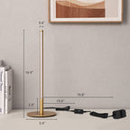 LustrousGold - Strakke Gouden LED-Tafellamp