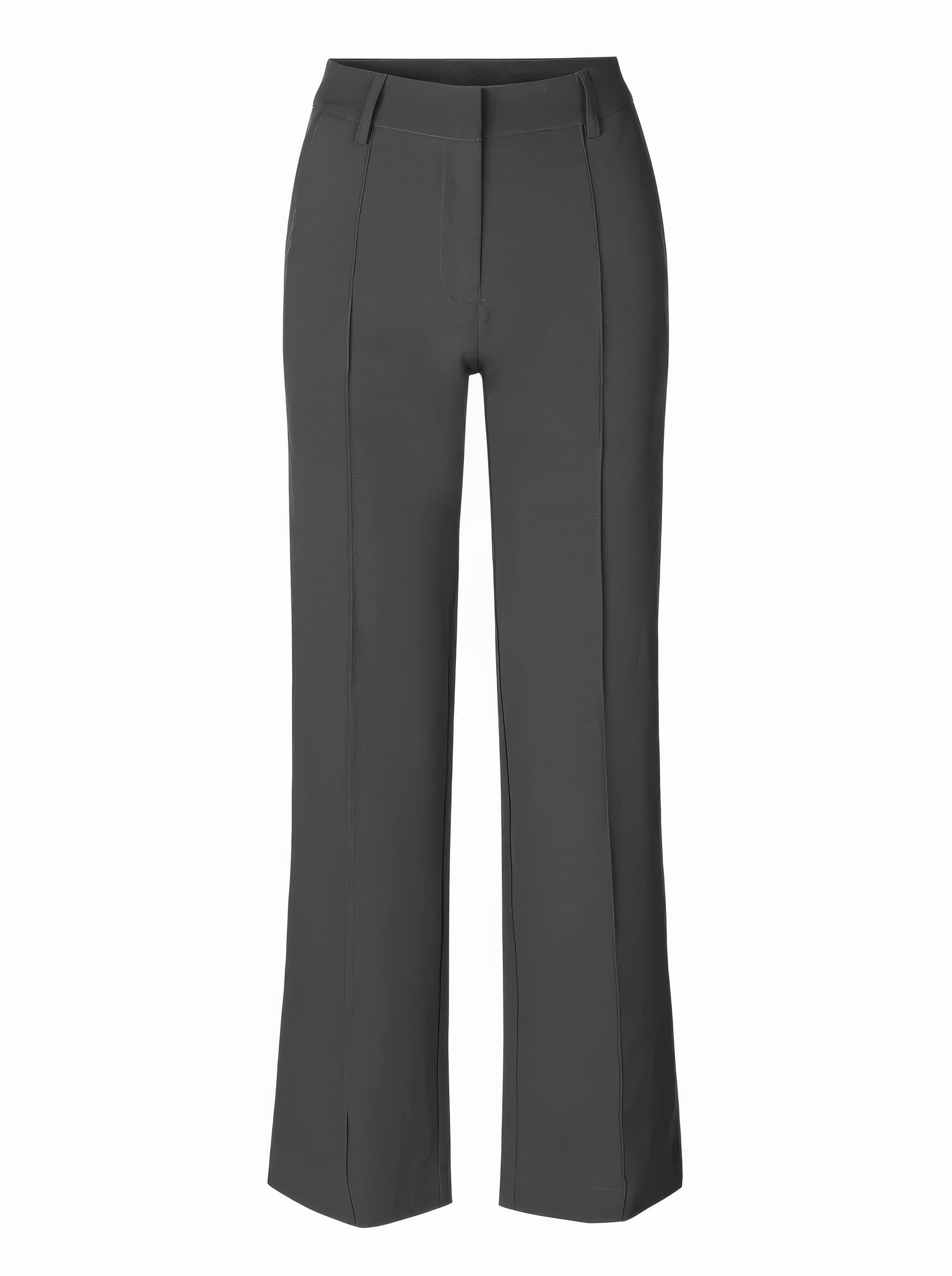 Dames Hoge Taille Wijde Pantalon Met Tailored Fit Volledige Lengte Elegante En Veelzijdige Stijl Voor Elke Gelegenheid