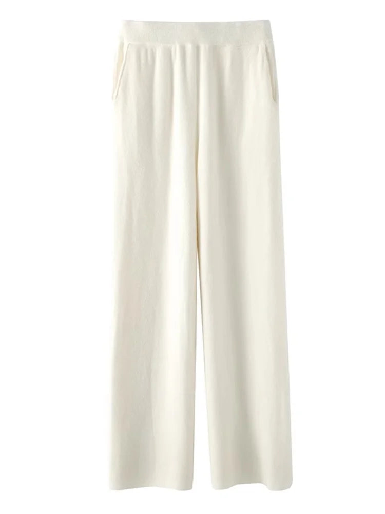 Broek Dames Cashmere Comfort Met Elastische Taille