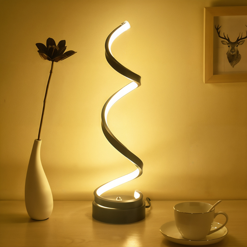 Glowspiral I Sfeervolle LED Tafellamp