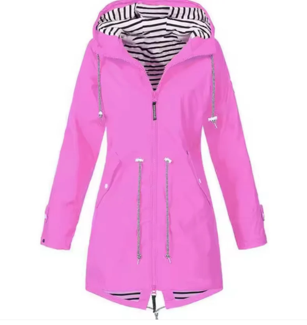 Waterdichte Jas Met Capuchon Lichtgewicht Pasvorm Comfort - Winterjas Dames