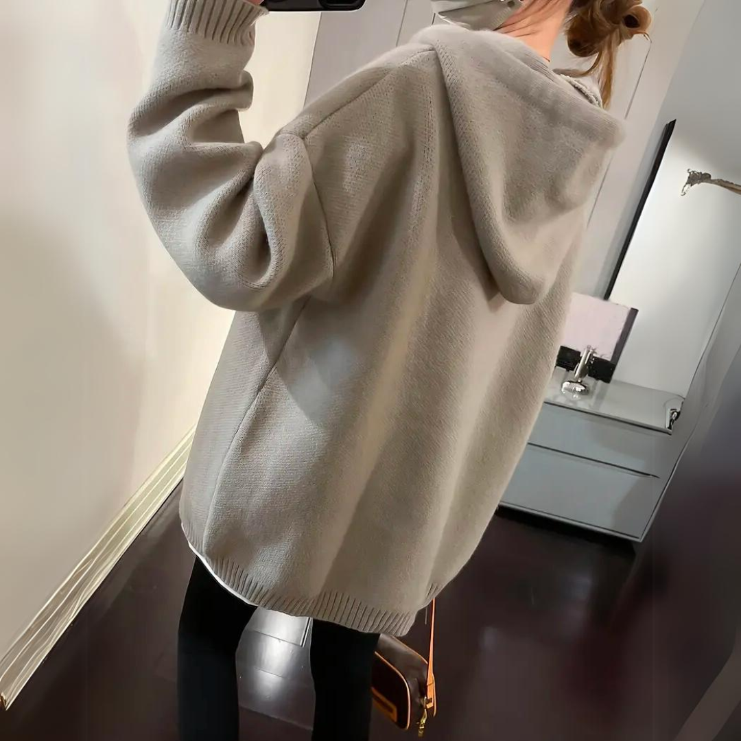 Hoodie Fleece Zacht Grijs Voor Warme Knusse Comfort