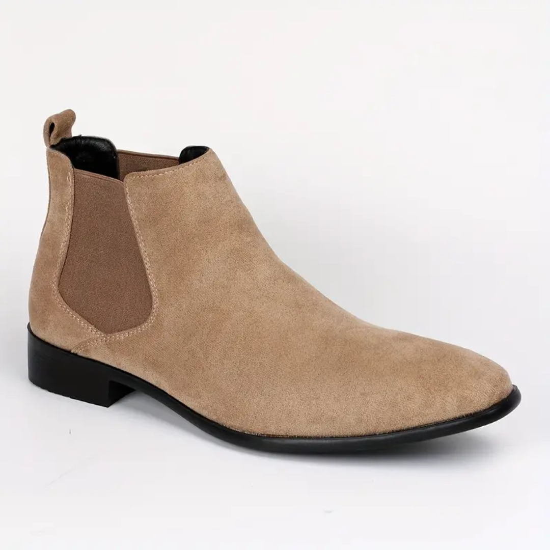 Heren Chelsea Boots – Echt Leer – Elastische Zijkanten – Lage Hak – Comfort Fit