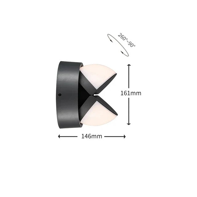 BrightEdge - Stijlvolle LED Wandlamp voor Buitenruimte