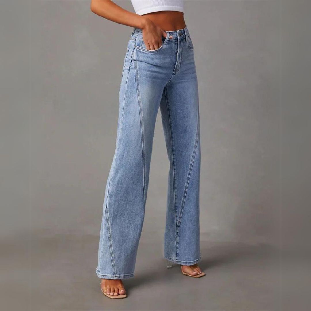 Laney Rechte Jeans met Hoge Taille