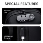 Anti-diefstal crossbody tas met USB-oplader – Veilig, stijlvol en functioneel