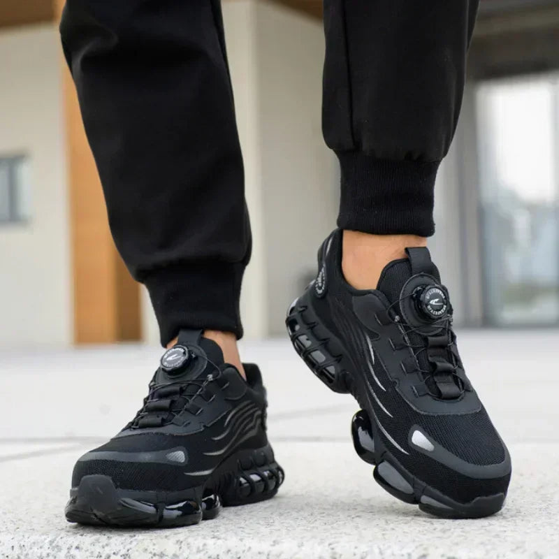 Veiligheidsschoenen Met Stalen Neus Draaiknopsluiting Mesh