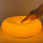 Donutlamp Met Dimbare Led Oranje Glas Voor Woonkamer