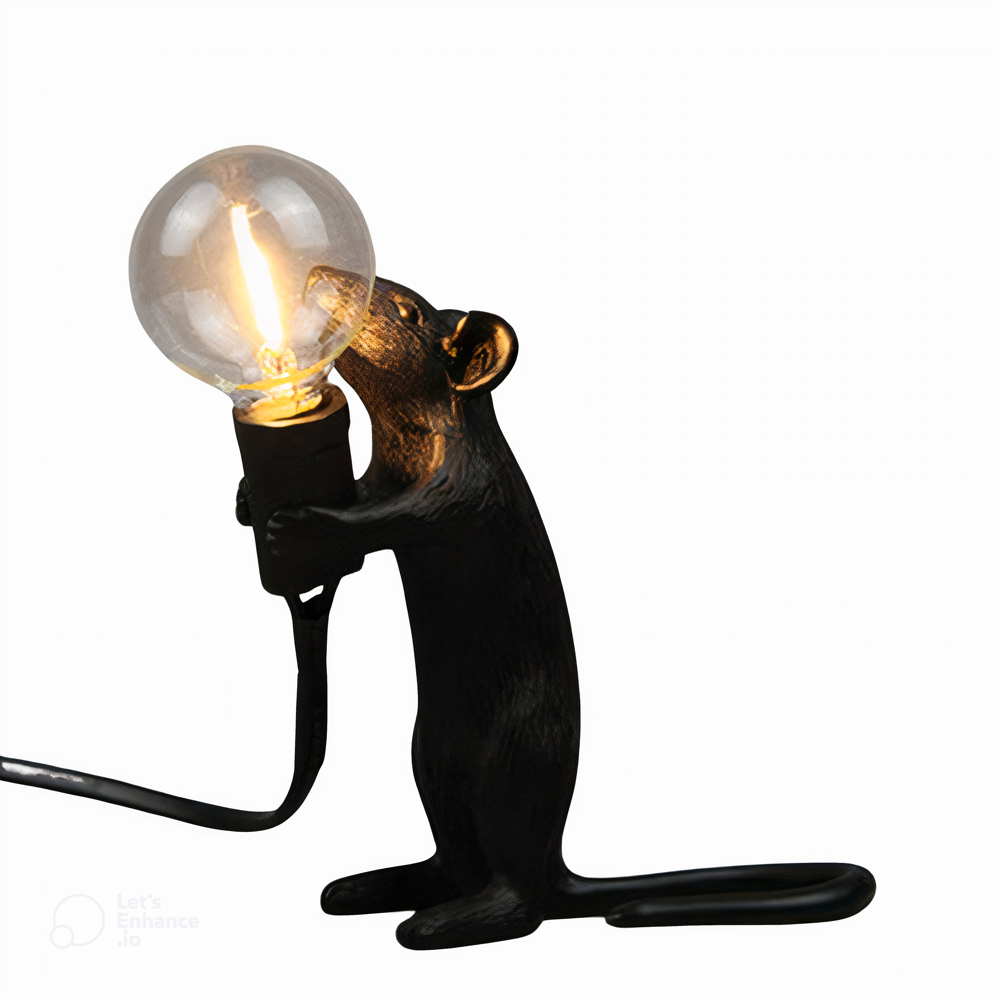 MouseCharm - Speels Art Deco Nachtlampje met Muizenbasis