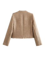 Tweed Jasje voor Dames met Tijdloze Stijl en Moderne Vrouwelijkheid