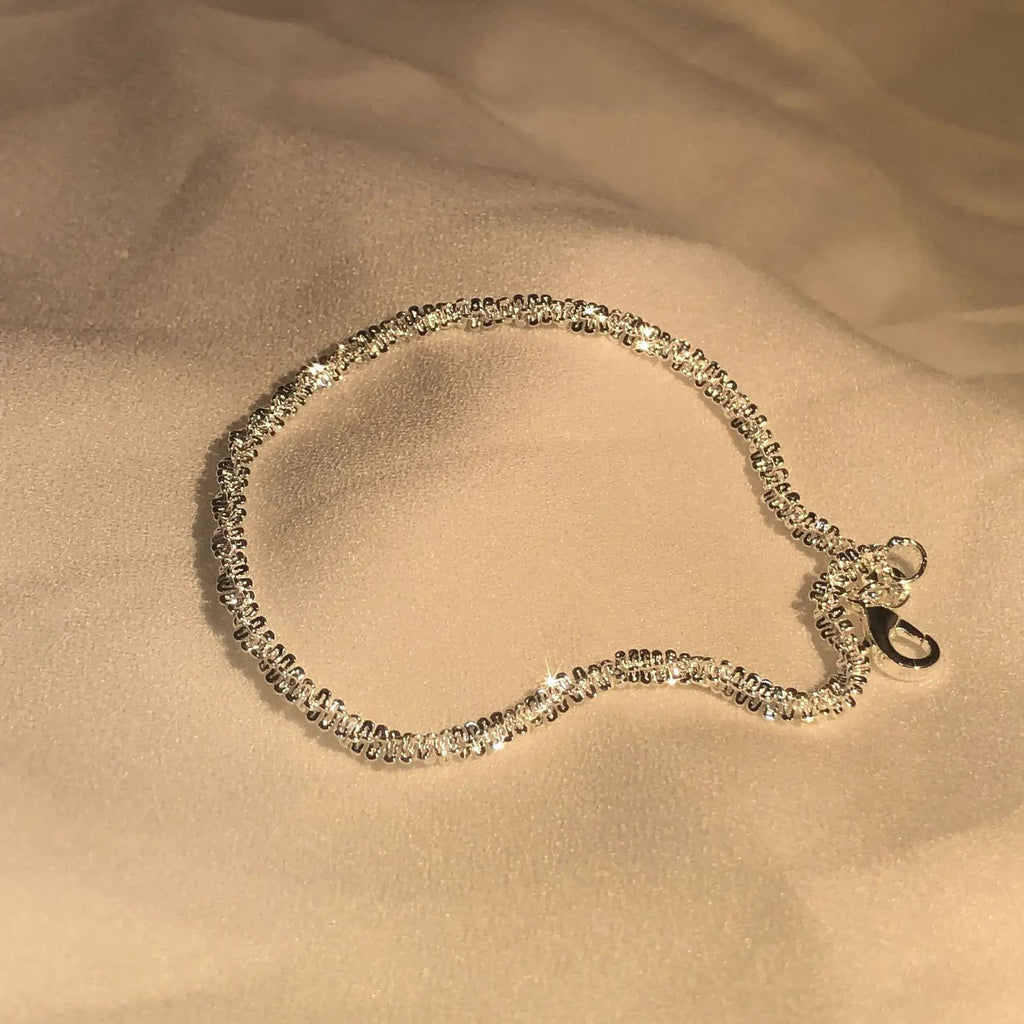 Glanzend Armband van 925 Sterling Zilver met Waterinspiratie Elegante Damesarmband voor Dagelijks Gebruik en Speciale Gelegenheden
