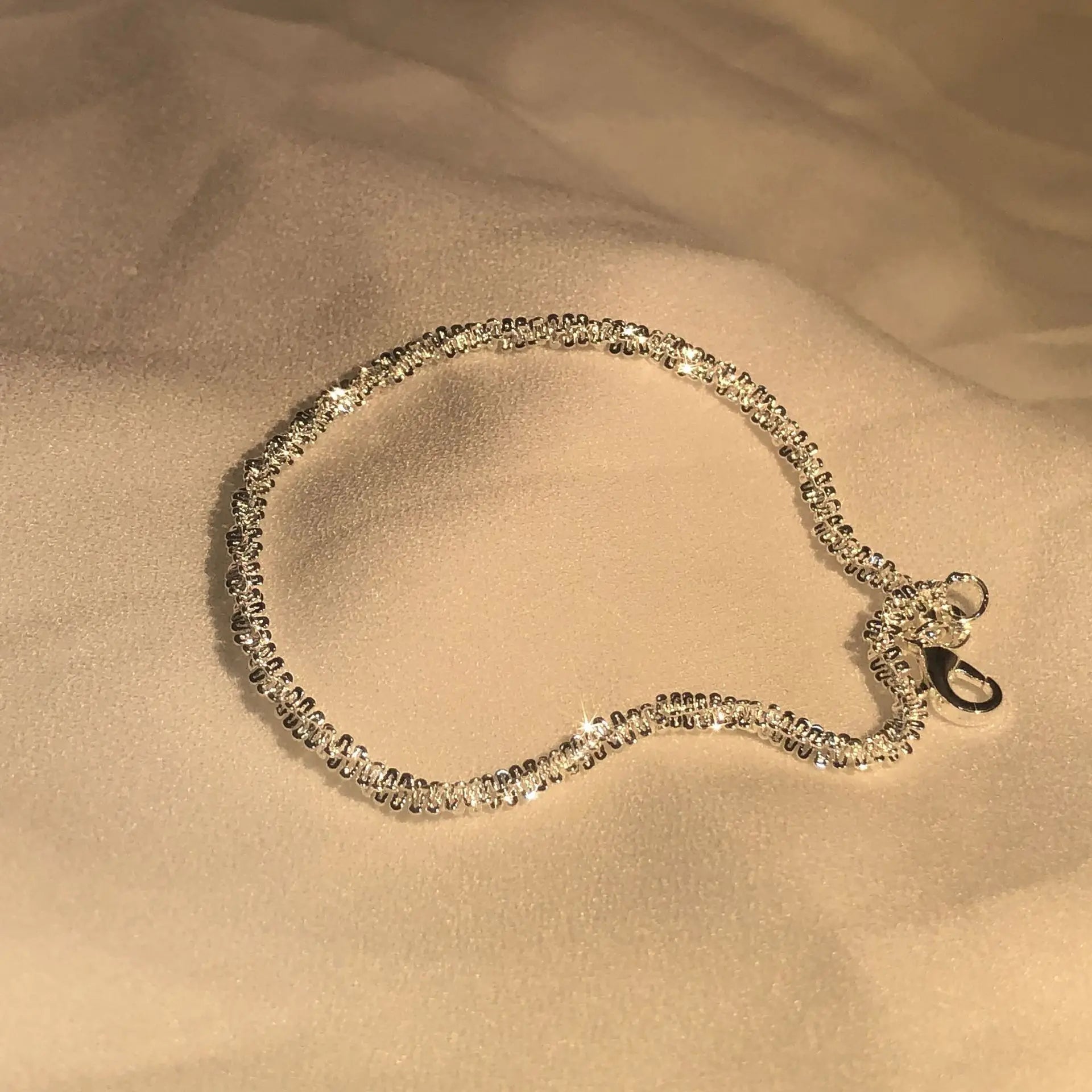 Glanzend Armband van 925 Sterling Zilver met Waterinspiratie Elegante Damesarmband voor Dagelijks Gebruik en Speciale Gelegenheden