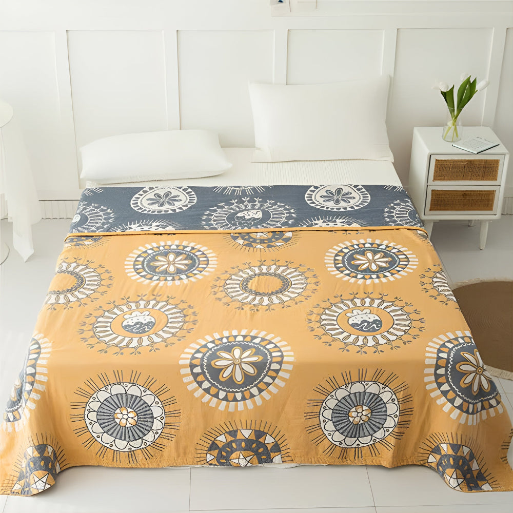 Blossom Radiance Circle Katoenen Deken