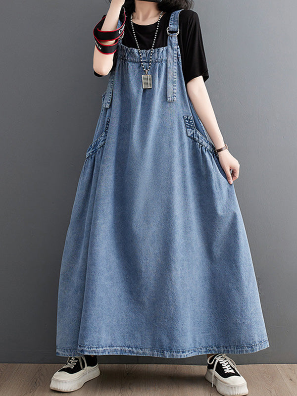 Losse Denim Draagjurk