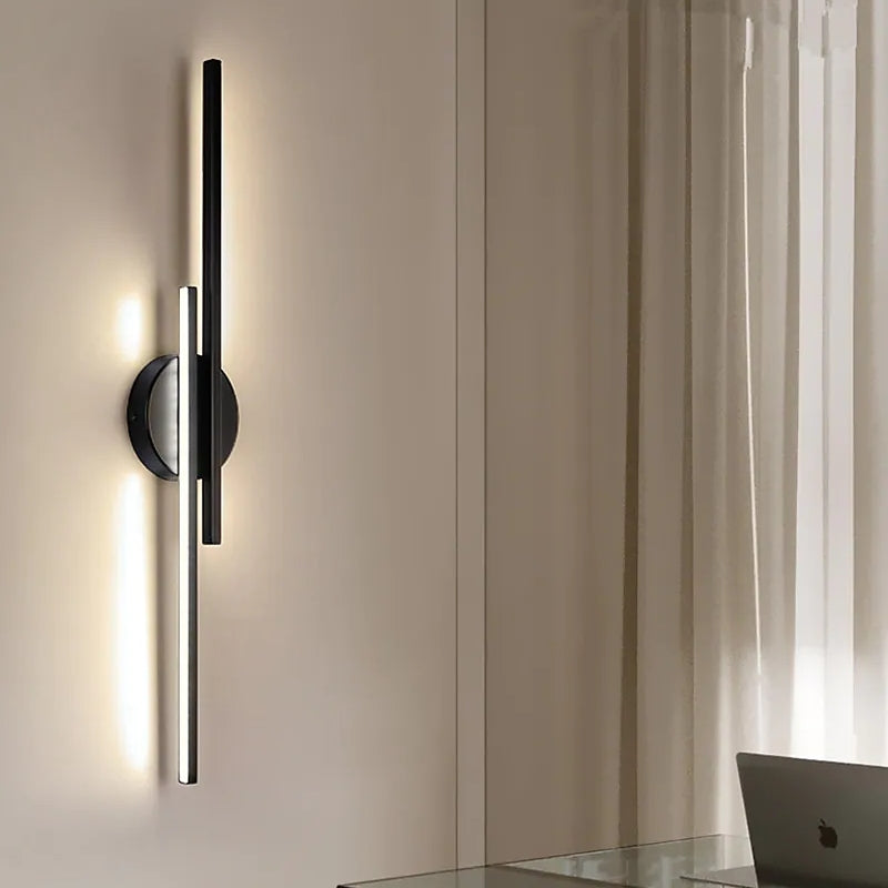 ZenithLicht - Moderne LED-wandlamp Twin Linear