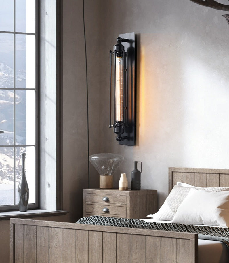 Wandlamp Smeedijzer Vintage Ontwerp Wandgemonteerd 18 Inch