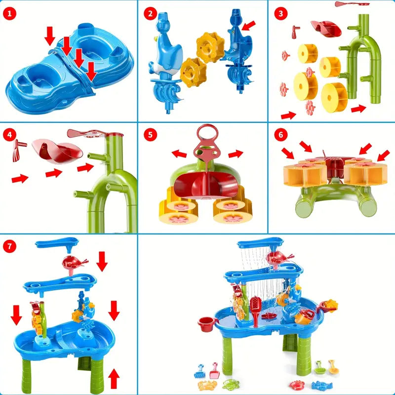 Zand En Watertafel Met Drie Lagen Speelplezier Voor Kinderen