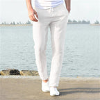 Lichte heren linnenbroek, casual en comfortabel