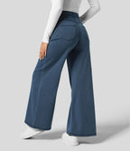 Evie | Comfy Elastische Broek met Hoge Taille