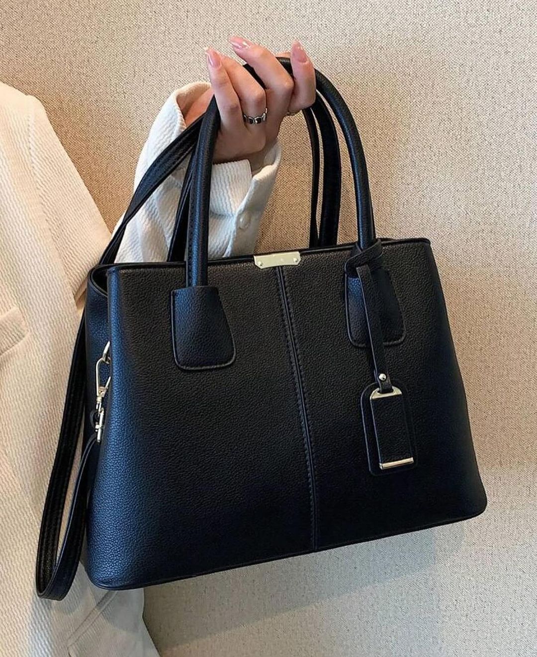 Emily leren handtas