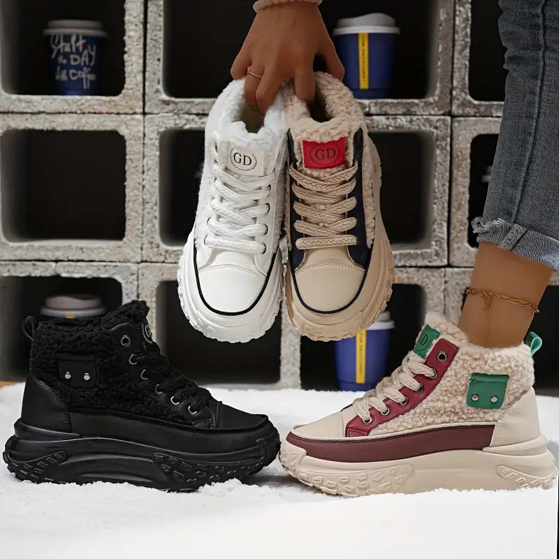 Laarzen Leer Zwart Maat 38 Warm Gevoerd Waterdicht