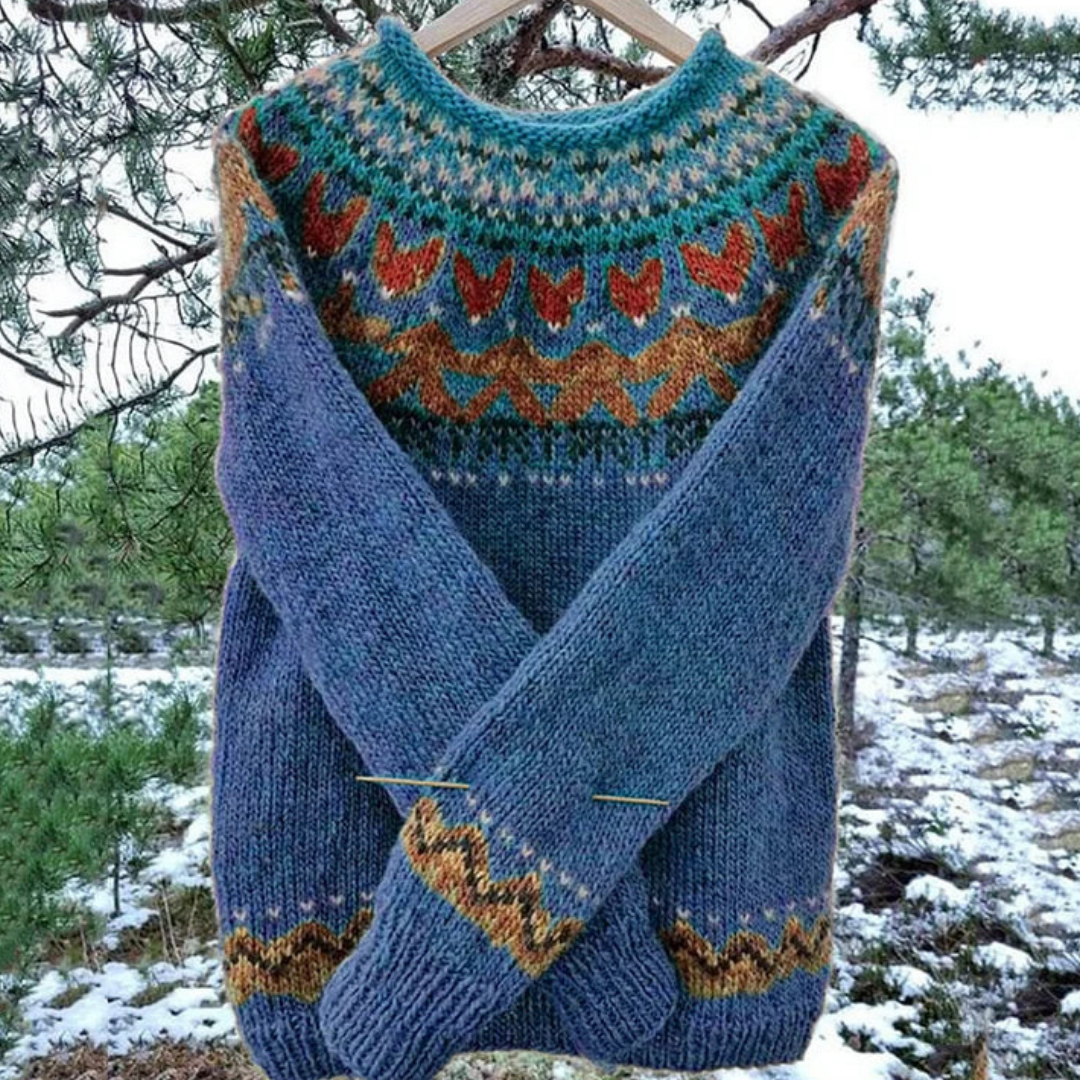 Dames Vintage-stijl Winterpullover Ronde Hals Warmte