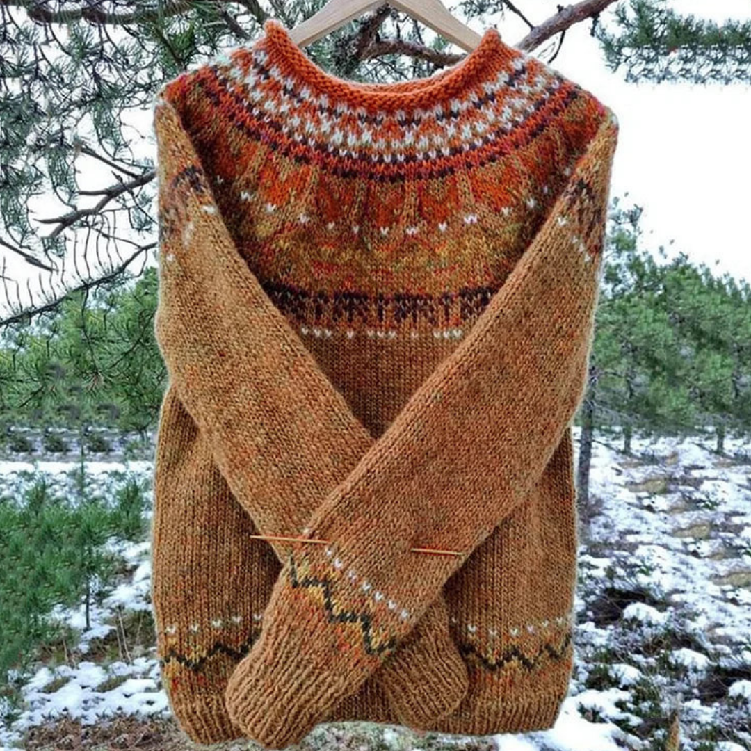 Dames Vintage-stijl Winterpullover Ronde Hals Warmte