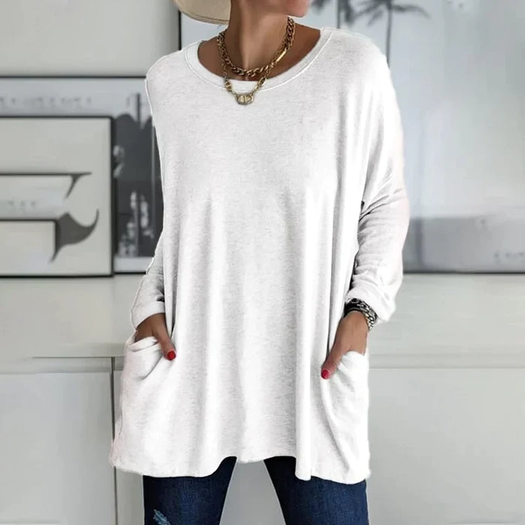 Dames Trui / Pullover - Zacht, casual en oversized met ronde hals