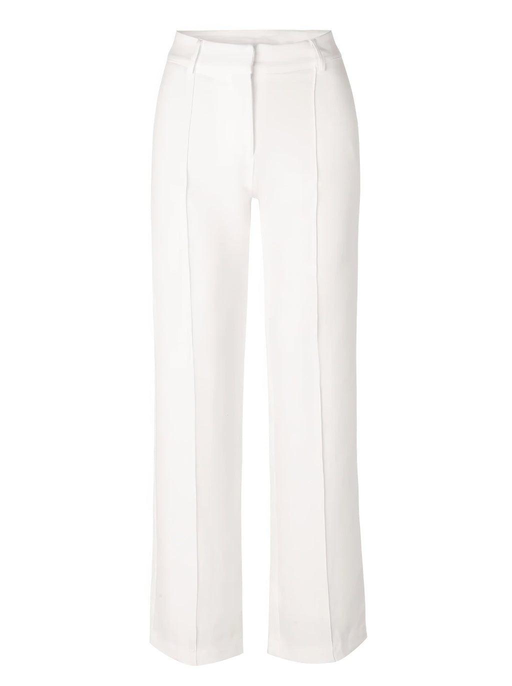 Dames Hoge Taille Wijde Pantalon Met Tailored Fit Volledige Lengte Elegante En Veelzijdige Stijl Voor Elke Gelegenheid