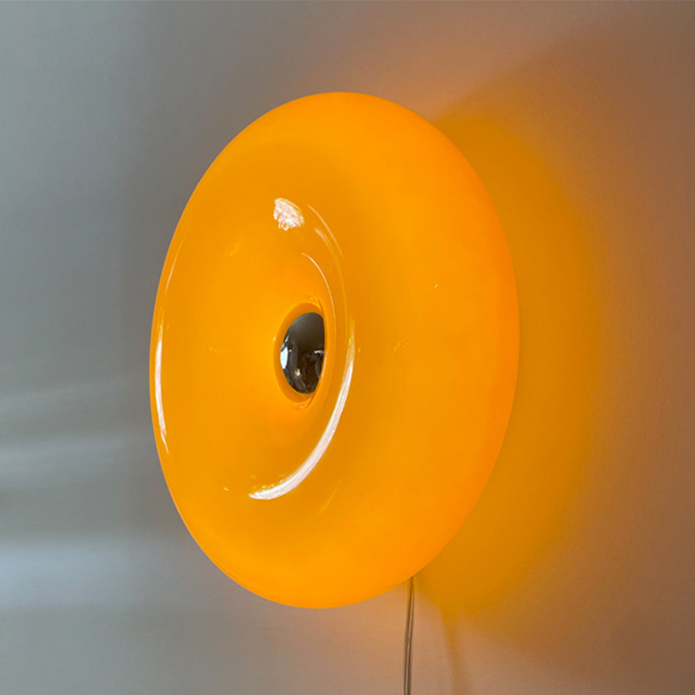 Bauhaus Glazen Donut Wandlamp Modern Decor Met Dimfunctie