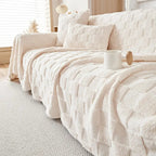 Gekruiste Pluche Velours Bankhoes