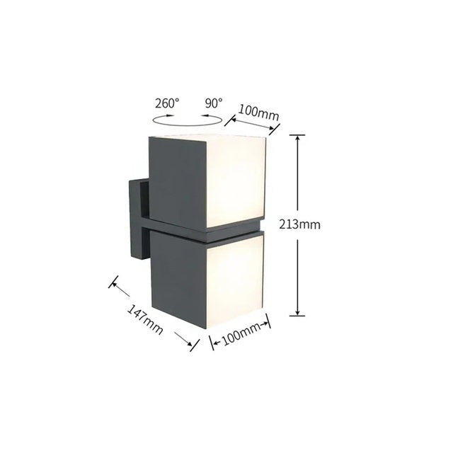 BrightEdge - Stijlvolle LED Wandlamp voor Buitenruimte