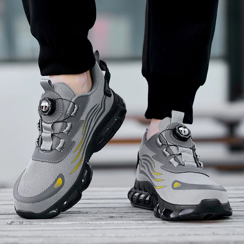 Veiligheidsschoenen Met Stalen Neus Draaiknopsluiting Mesh