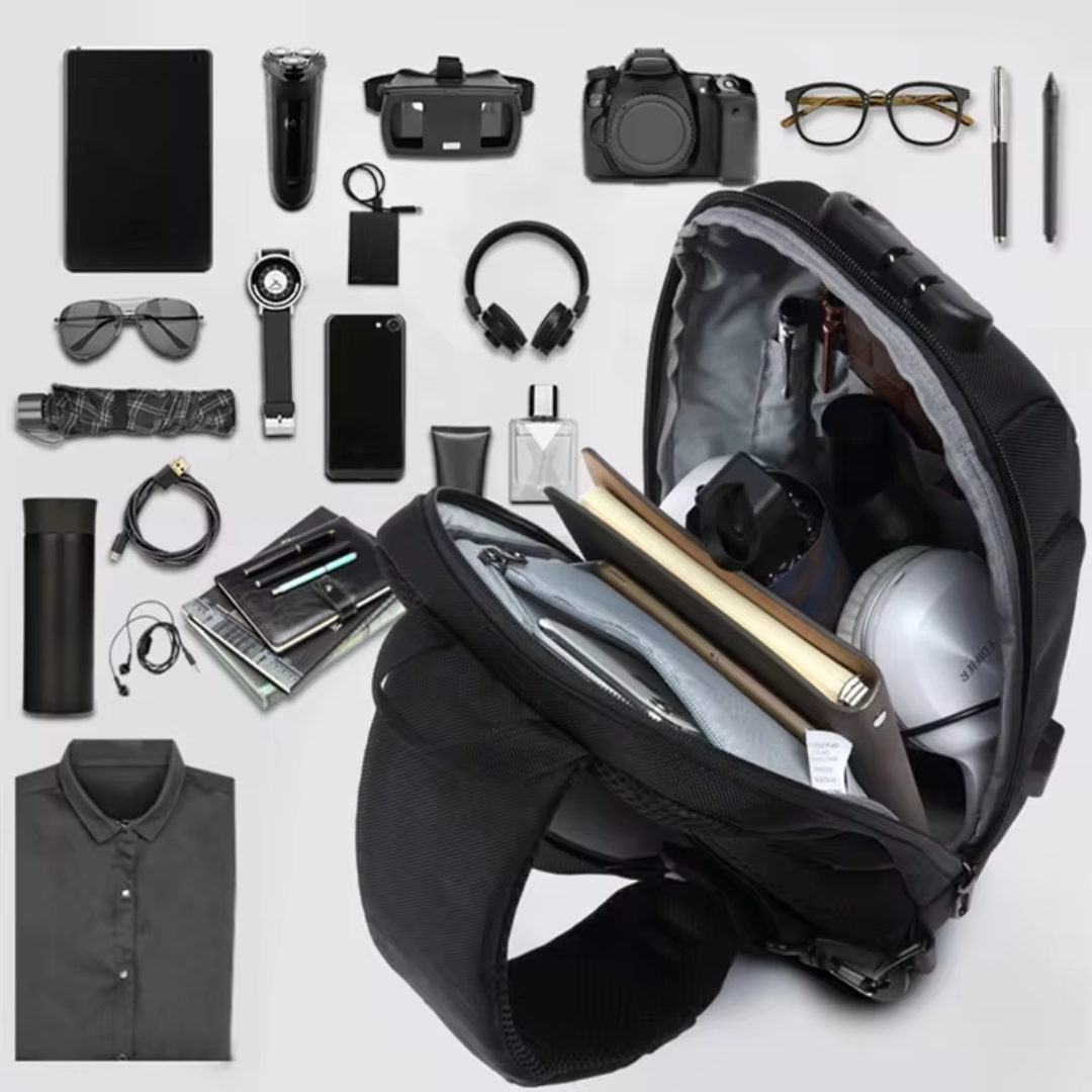 Anti-diefstal crossbody tas met USB-oplader – Veilig, stijlvol en functioneel