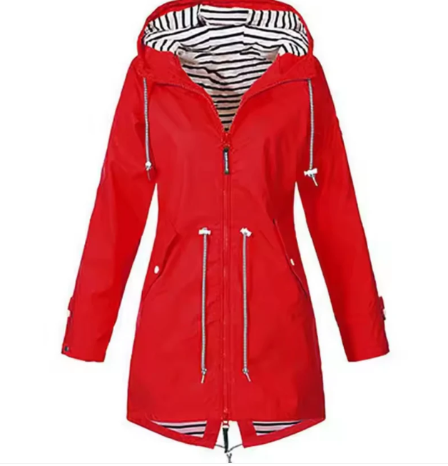 Waterdichte Jas Met Capuchon Lichtgewicht Pasvorm Comfort - Winterjas Dames