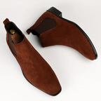 Heren Chelsea Boots – Echt Leer – Elastische Zijkanten – Lage Hak – Comfort Fit