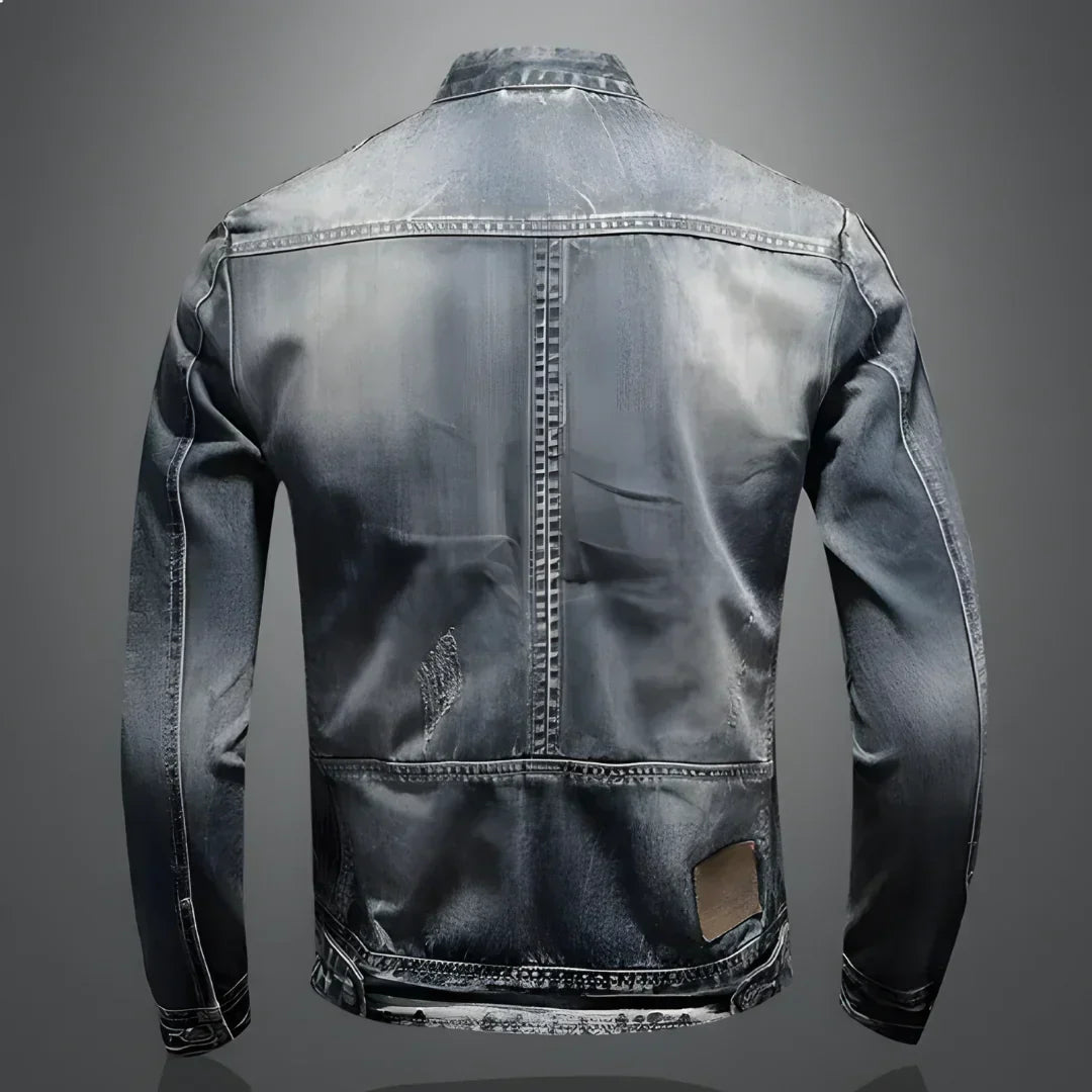 Heren Winter Denim Jas Met Warme Voering Voor Casual Stijl En Comfortabele Pasvorm