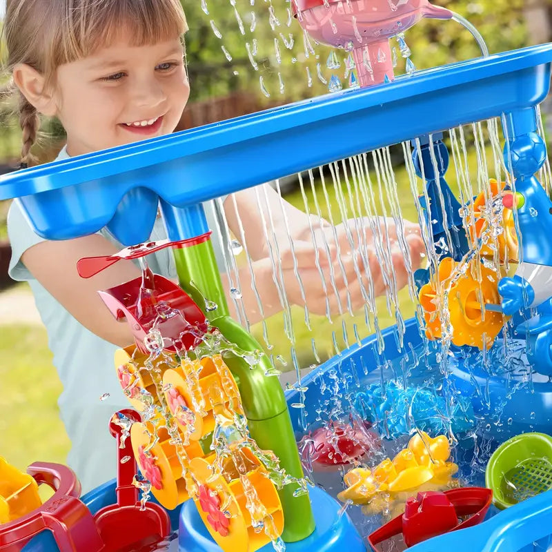 Zand En Watertafel Met Drie Lagen Speelplezier Voor Kinderen
