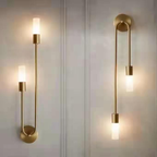BrilloLux - Elegante LED Wandlamp met 2 Lichten in Goud