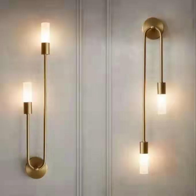 BrilloLux - Elegante LED Wandlamp met 2 Lichten in Goud