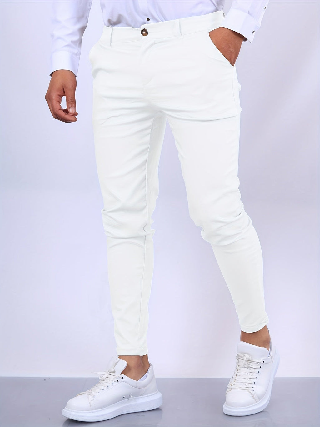 Elegante Heren Slim Fit Broek – Modern en Stijlvol Ontwerp