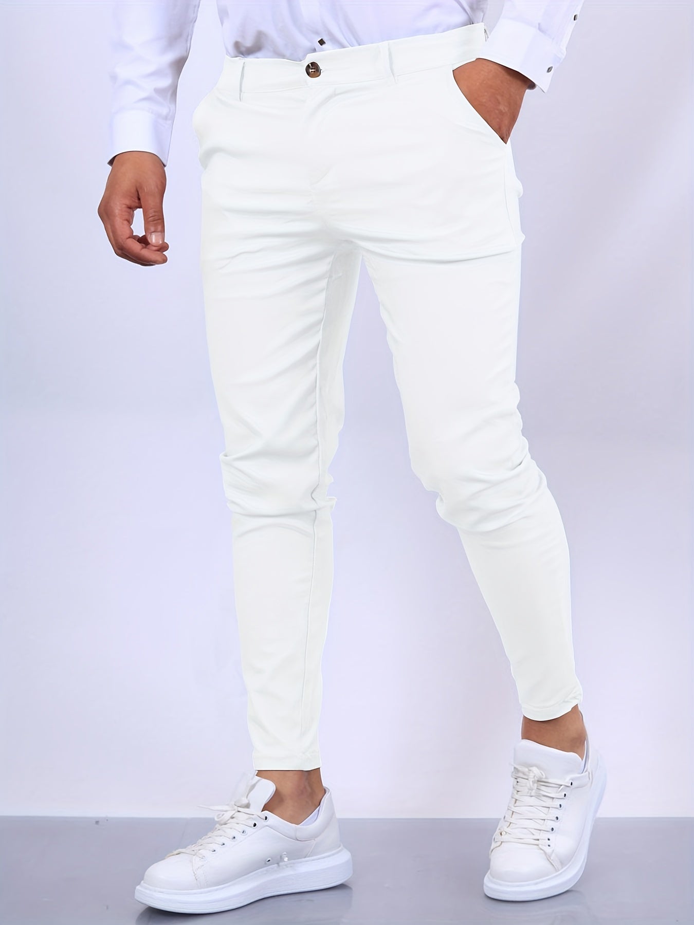 Elegante Heren Slim Fit Broek – Modern en Stijlvol Ontwerp