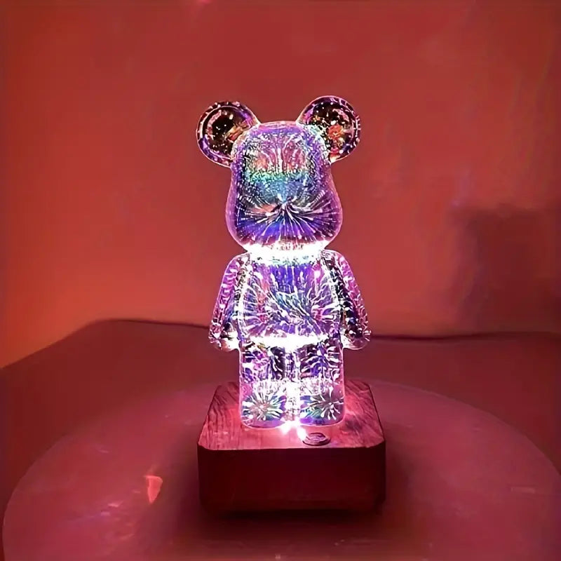 3D Vuurwerk Beer │ Beste Kleurrijke Decor Licht