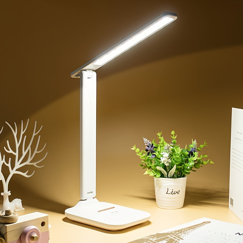 DeskFlex - LED Bureaulamp met USB en Verstelbare Lichtintensiteit
